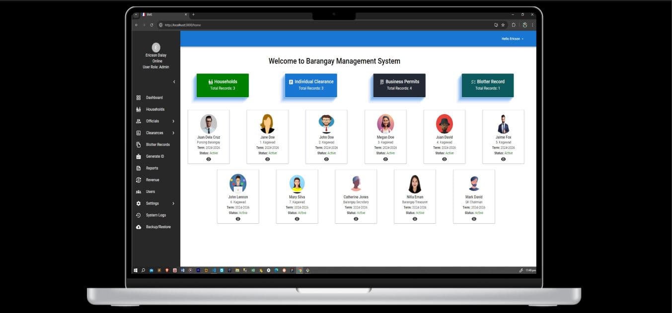 Barangay Management System